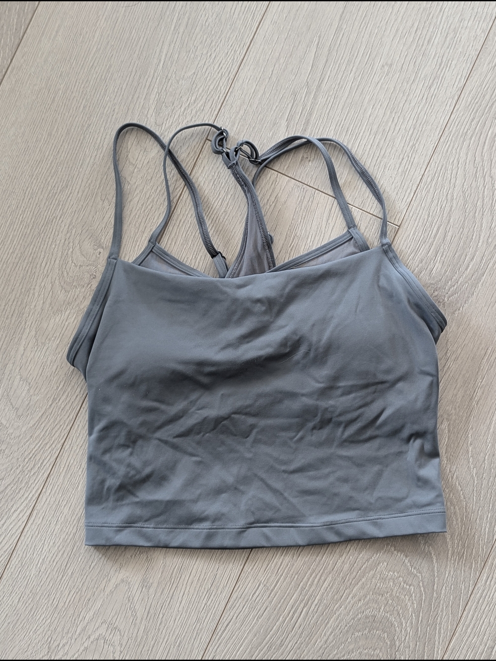 Hollister | Dusty Blue Strappy Crop Tank